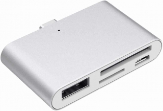 Alfais 4397 USB 3.1 Type-C to SD MicroSD USB-A Micro USB Dönüştürücü