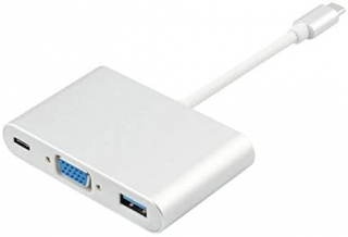 Alfais 4961 USB 3.1 Type C to VGA USB 3.0 Dönüştürücü