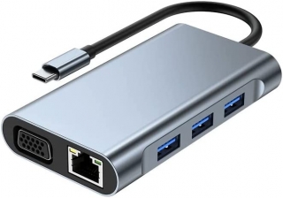 Ally 7in1 USB 3.0 HDMI RJ45 Type-C Dönüştürücü