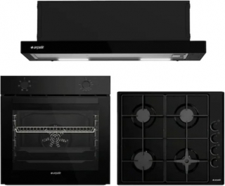 Arçelik Siyah Ankastre Set OMD D 611 ES + AFM 130 S + P 181 TS