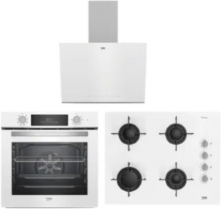 Beko Beyaz Ankastre Set BOCD T 6510 EB + BFC 430 B + BDE 6062 B