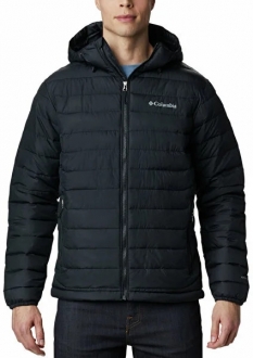 Columbia Powder Lite Hooded Erkek Şişme Mont (Siyah)