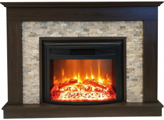 DLC 2613L Seratonya Kahve 1800W Elektrikli Şömine