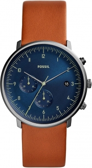 Fossil FS5486 Kol Saati (Deri / Lacivert)
