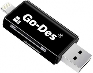 Go Des Lightning to Micro USB SD Micro SD USB Type-A Dönüştürücü