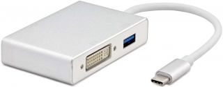 Hadron HD-4684 Type-C to DVI USB VGA HDMI Dönüştürücü