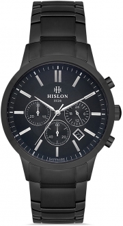 Hislon DT115B-04SB Kol Saati (Çelik / Siyah)