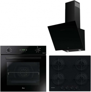 Hoover Siyah Ankastre Set HVW6MBB + HO3158B + HDG6C1GBTK