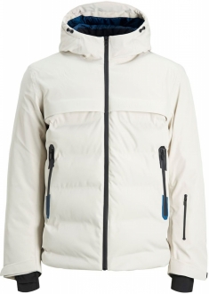 Jack &amp; Jones 12193195 Erkek Şişme Mont (Moonbeam)