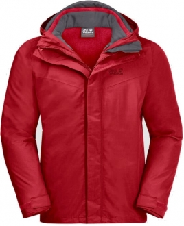 Jack Wolfskin Gotland 3IN1 Erkek Mont (Red Lacquer)