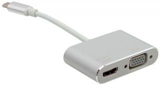 Powermaster USB Type-C to HDMI VGA Dönüştürücü