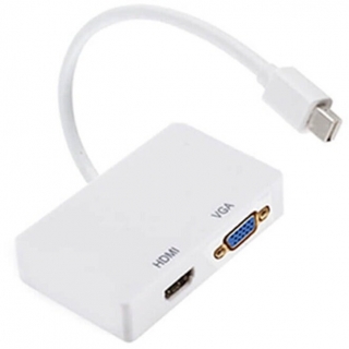 Wozlo Mini DisplayPort to VGA HDMI Dönüştürücü
